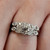 Vintage Platinum Wedding Set