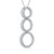 10kt White Gold and Diamond Circle Design Necklace 10kt White Gold and Diamond Circle Design Necklace
