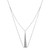 14K White Gold Diamond Up Necklace