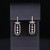 Pierced Dancing Diamond Paperclip Brevani Earrings