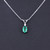 Oval Emerald & Diamond Necklace Oval Emerald & Diamond Necklace