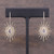 Rose Cut Diamond Sunburst Earrings