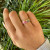 Ombre Sapphire Scattered Raindrop Ring