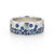 Blue Ombre Sapphire Scattered Raindrop Ring