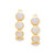 14K Gold Opal Hoop Earrings