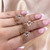 10K Rose Gold Oval Morganite & Diamond Ring