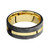 Gold & Carbon Fiber Band by Lashbrook Designs Gold & Carbon Fiber Band by Lashbrook Designs