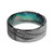 Damascus & Black Mother of Pearl Mens Ring