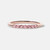 14K Rose Gold and Pink Diamond Stacking Band