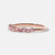 14K Rose Gold and Pink Zig Zag Diamond Wedding Band 14K Rose Gold and Pink Zig Zag Diamond Wedding Band