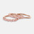 14K Rose Gold and Pink Zig Zag Diamond Wedding Band 14K Rose Gold and Pink Zig Zag Diamond Wedding Band