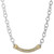 Vahan Sterling Silver & 14K Gold Diamond Line Necklace Vahan Sterling Silver & 14K Gold Diamond Line Necklace