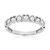 14K White Gold Diamond Heart Band 14K White Gold Diamond Heart Band