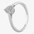 10K White Gold Pear Diamond Halo Pave Ring 10K White Gold Pear Diamond Halo Pave Ring