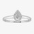 10K White Gold Pear Diamond Halo Pave Ring 10K White Gold Pear Diamond Halo Pave Ring