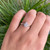 10K White Gold Pear Diamond Halo Pave Ring 10K White Gold Pear Diamond Halo Pave Ring