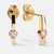 Pink Diamond Bar Stud Pink Diamond Bar Stud
