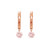 Pink Dancing Diamond Hoop Earring Pink Dancing Diamond Hoop Earring