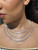 14KY Lab Grown 4.00ctw Diamond Tennis Necklace