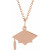 Engravable Graduation Cap Necklace