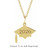 Engravable Graduation Cap Necklace