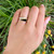 Estate 14K Yellow Gold, Black Onyx & Diamond Geometric Ring Estate 14K Yellow Gold, Black Onyx & Diamond Geometric Ring
