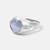 Art Deco Platinum Star Sapphire and Diamond Gypsy Style Ring Art Deco Platinum Star Sapphire and Diamond Gypsy Style Ring