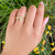 14K Yellow Gold Diamond Bypass Ring with Euro Shank 14K Yellow Gold Diamond Bypass Ring with Euro Shank