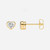 14K Gold Bezel Set Lab Grown Heart Diamond Studs 14K Gold Bezel Set Lab Grown Heart Diamond Studs