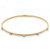 14K Two Tone Gold Diamond Textured Flex Bangle .28ctw 14K Two Tone Gold Diamond Textured Flex Bangle .28ctw