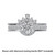 14K White Gold Round Diamond Engagement Ring Semi-Mount by Romance