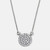 14K White Gold Lab Grown Diamond Disc Necklace 14K White Gold Lab Grown Diamond Disc Necklace