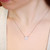 14K White Gold Lab Grown Diamond Disc Necklace 14K White Gold Lab Grown Diamond Disc Necklace