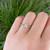14K White Gold .50ct Princess Cut Diamond Solitaire Ring