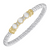 14K & Sterling Silver Diamond & Pearl Bangle by Alwand Vahan