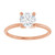 14K Rose Gold 1.01ct Round Brilliant Diamond Solitaire Ring