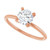 14K Rose Gold 1.01ct Round Brilliant Diamond Solitaire Ring