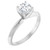 14K White Gold .73ct Round Brilliant Diamond Solitaire Ring