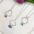 Milestone Moments Quatrefoil Sterling Silver & White Topaz Charm Holder Necklace