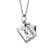 Milestone Moments Sterling Silver Letter to Mom Charm Necklace