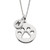 Milestone Moments Sterling Silver Paw Print Coin Necklace