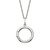 Milestone Moments Sterling Silver Round Charm Holder Necklace