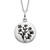 Milestone Moments Sterling Silver Floral Charm Necklace