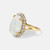 Estate 18K Gold, Opal & Diamond Cocktail Ring