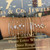 14K Yellow Gold Diamond Station Beaded Flex Bracelet .24ctw