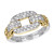 14K Yellow Gold, Sterling Silver & Diamond Link Ring by Alwand Vahan