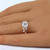 Accented Leaf Round Semi-Mount Engagement Ring by Parade Designs
