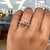 14K Gold Natural Fancy Colored Diamonds Criss-Cross Ring