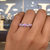 14K White Gold Pink Sapphire & Diamond Ring