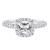 14kt White Gold Diamond Accented Halo Engagement Ring by ArtCarved